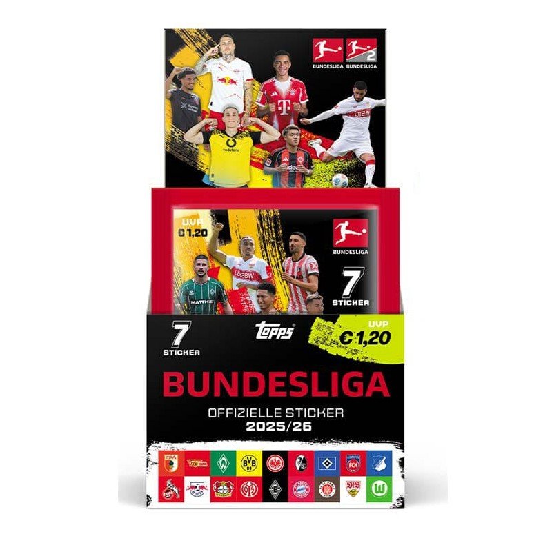Duits Voetbalkampioenschap 2025/26 Decal Collectie Displaystickers (50)
