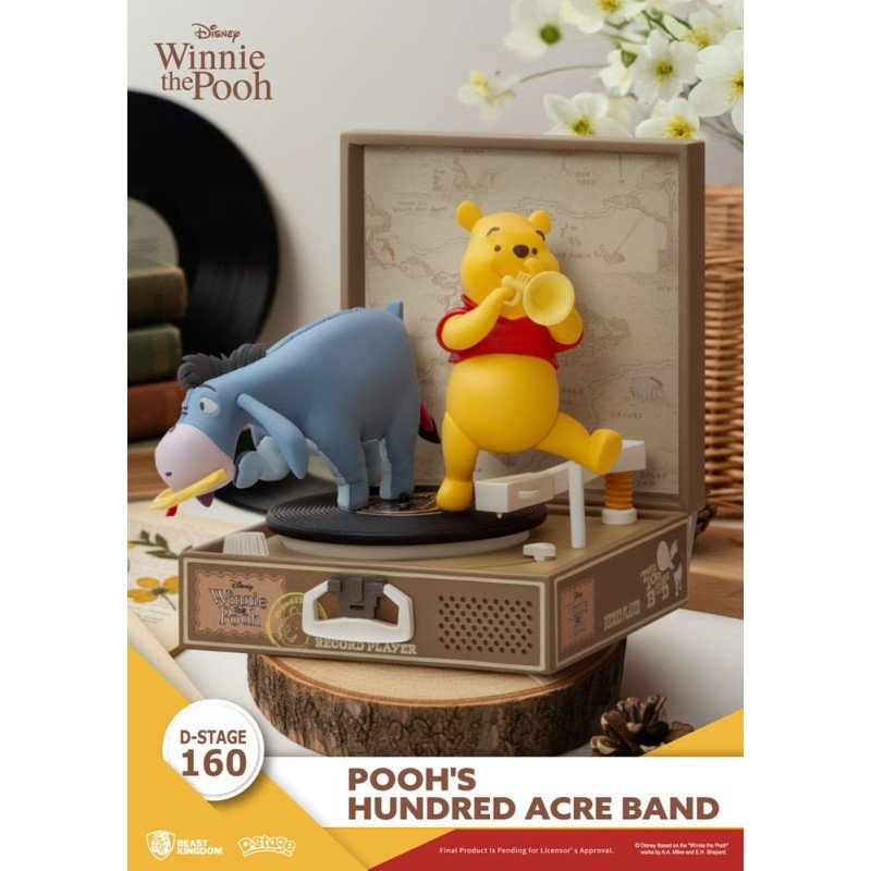 Winnie de Poeh Platenspeler Serie PVC-figuur Poeh's Honderd Acre Band 12 cm