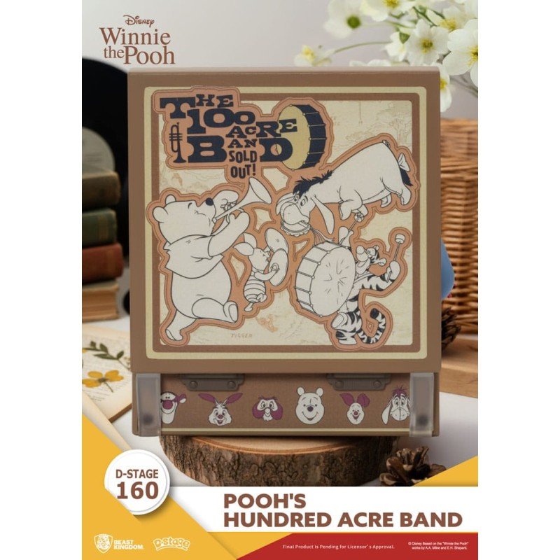 Winnie l'ourson Record Player Series Figurine en PVC Pooh's Hundred Acre Band 12 cm