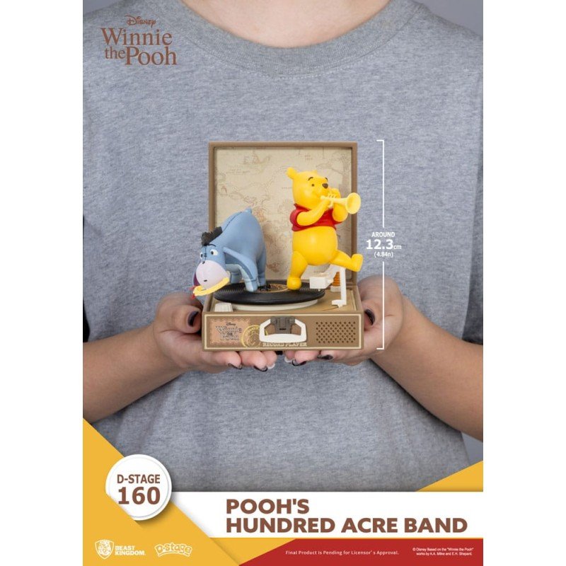 Winnie de Poeh Platenspeler Serie PVC-figuur Poeh's Honderd Acre Band 12 cm