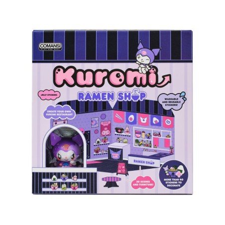 Hello Kitty and Friends Mini Figure House Stickers Kuromi Ramen Shop