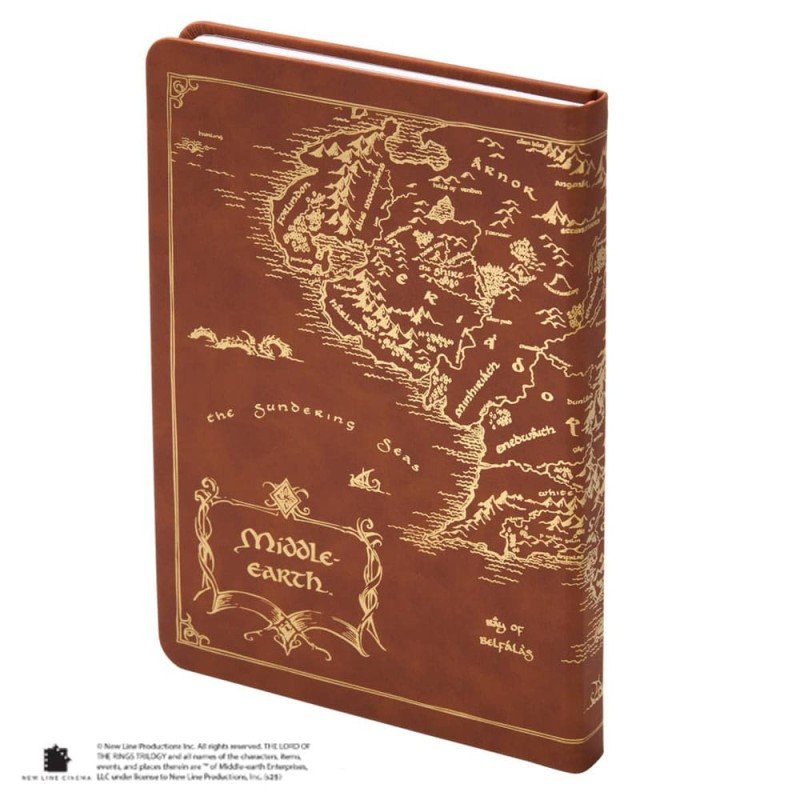 De Lord of the Rings Dagboekkaart van Midden-aarde 240 pagina's