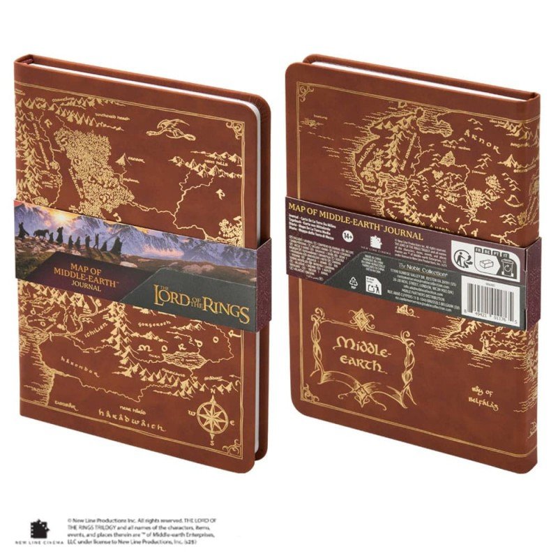 De Lord of the Rings Dagboekkaart van Midden-aarde 240 pagina's