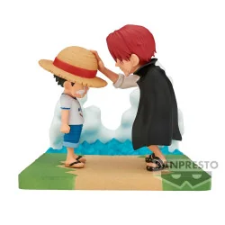 One Piece - Figurine PVC World Collectable Figure Log Stories - Monkey.D.Luffy & Shanks 7 cm