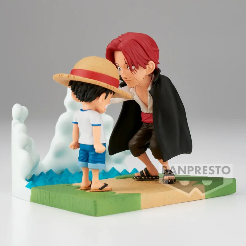 One Piece - PVC Figurine World Collectable Figure Log Stories - Monkey.D.Luffy & Shanks 7 cm | 4983164883022