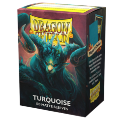Dragon Shield Standaard Matte Mouwen - Turquoise 'Atebeck' (100 mouwen)