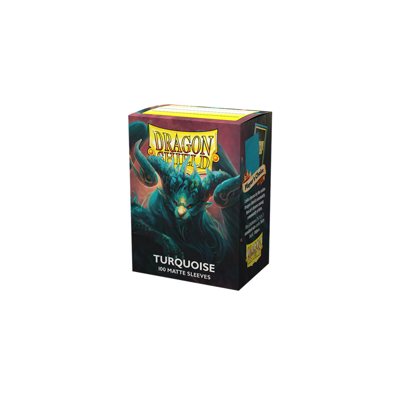 Dragon Shield Standard Matte Sleeves - Turquoise 'Atebeck' (100 Sleeves)