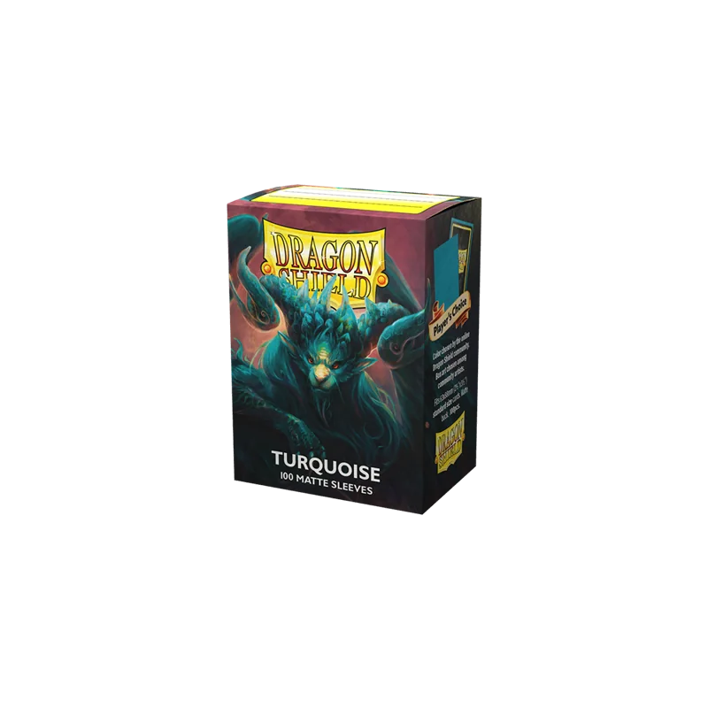 Dragon Shield Standard Matte Sleeves - Turquoise 'Atebeck' (100 Sleeves) | 5706569110550