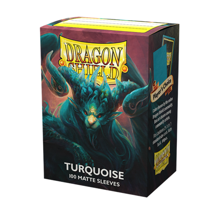Dragon Shield Standard Matte Sleeves - Turquoise 'Atebeck' (100 Sleeves)