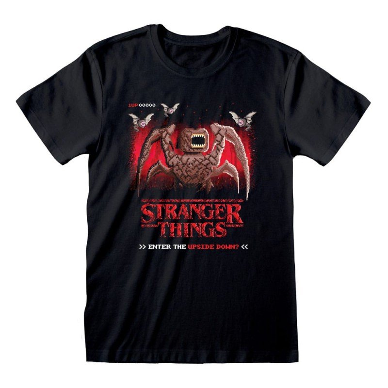 Stranger Things T-shirt 8 Bit Ondersteboven (XL)