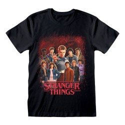 Stranger Things T-Shirt Group of all Characters (L)