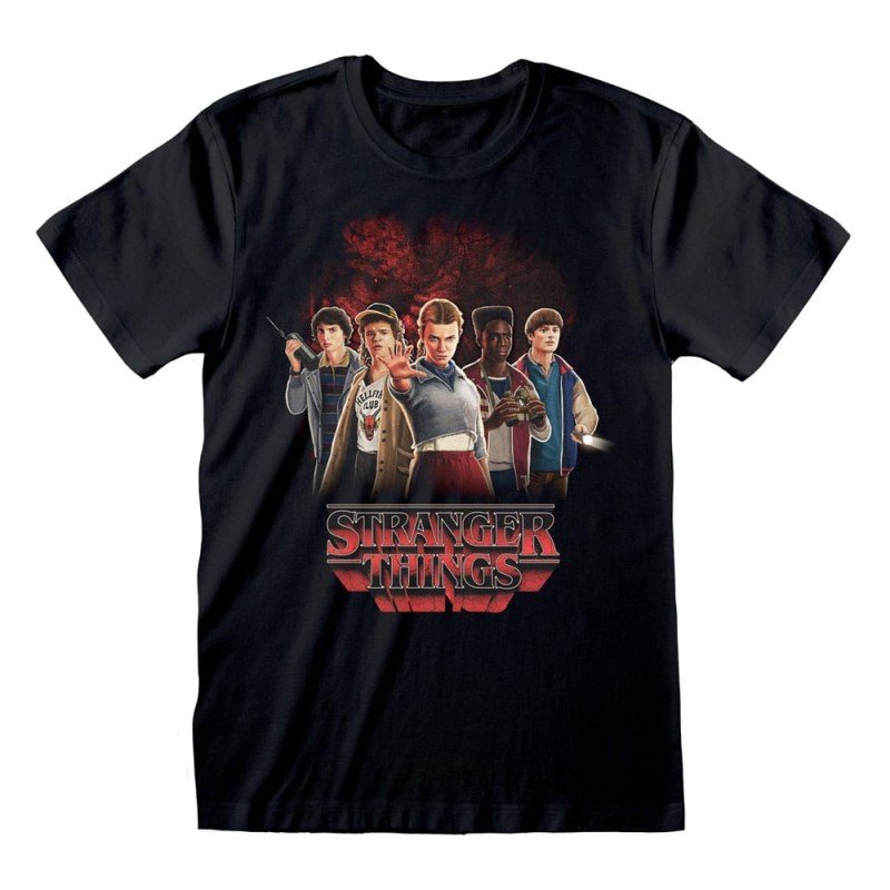 Stranger Things T-Shirt Group with Vecna behind (M)