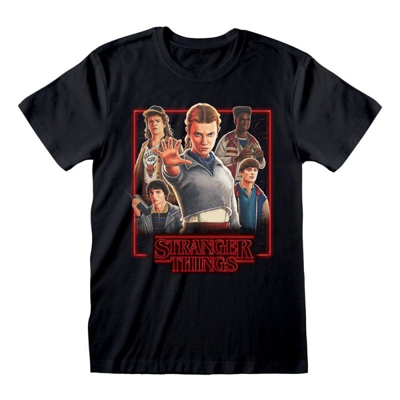 Stranger Things T-shirtpersonages in gloeiende doos (S)