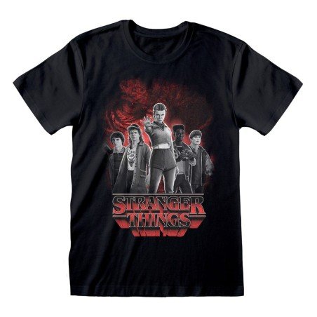 Stranger Things T-Shirt Group with Vecna behind Balck and White (M)