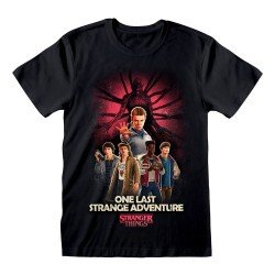 Stranger Things T-shirt Groepsillustratie Een Laatste Strange Adventure Kleur (L)