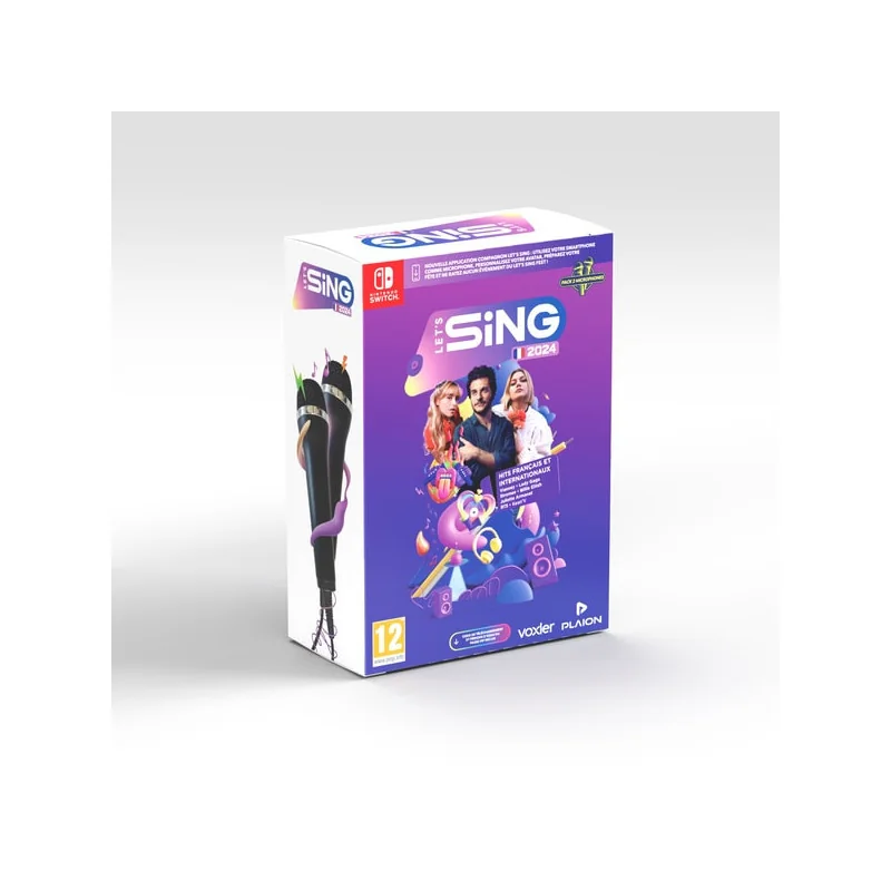 Let's Sing 2024 - french & International Hit + 2 Microphones - Nintendo Switch | 4020628611675