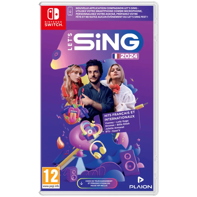 Let's Sing 2024 - french & International Hit + 2 Microphones - Nintendo Switch | 4020628611675