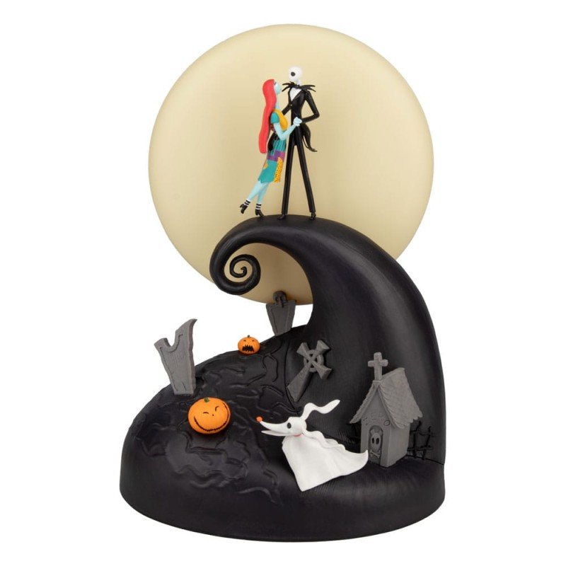 The Nightmare Before Christmas Jack & Sally diorama lamp
