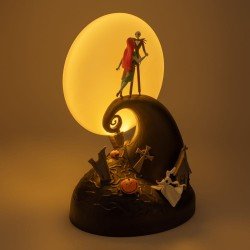The Nightmare Before Christmas Jack & Sally diorama lamp