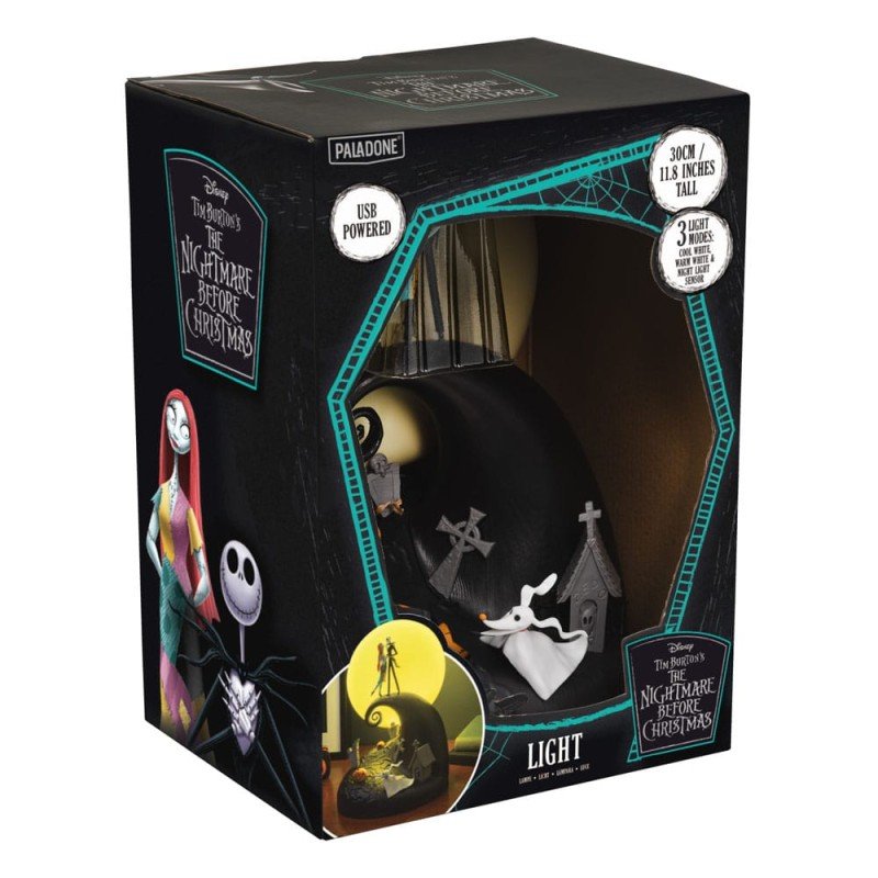 The Nightmare Before Christmas Jack & Sally diorama lamp