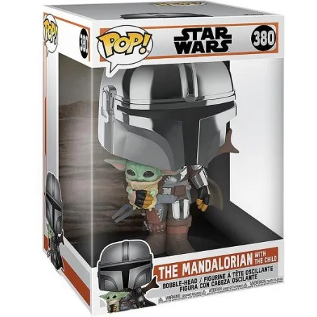 Star Wars The Mandalorian Super Sized Figure Funko POP! Vinyl Mandalorian with the Child 25 cm | 889698499316