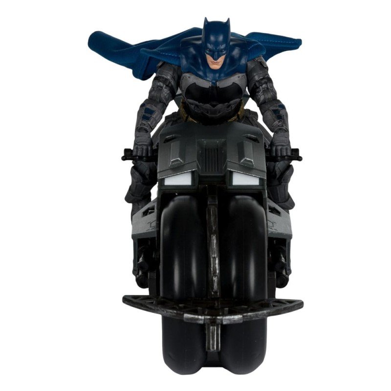 De Flash DC Multiverse Véhicule Batcycle met Batman  