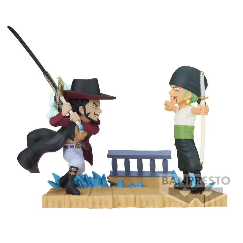 One Piece - PVC Figure World Collectable Figure Log Stories - Roronoa Zoro vs Dracule Mihawk 7 cm | 4983164886030