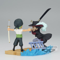 One Piece - Figurine PVC World Collectable Figure Log Stories - Roronoa Zoro vs Dracule Mihawk 7 cm