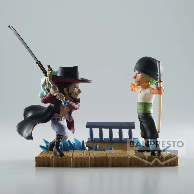 One Piece - PVC Figure World Collectable Figure Log Stories - Roronoa Zoro vs Dracule Mihawk 7 cm | 4983164886030