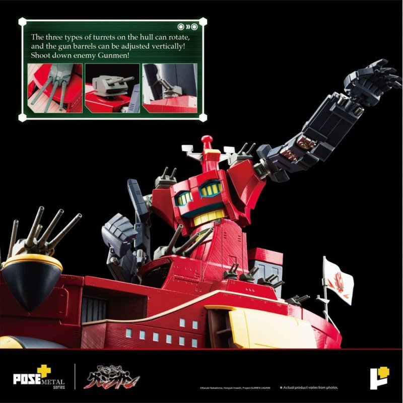 Tengen Toppa Gurren Lagann beeldje POSE+METAL serie Dai-Gurren 33 cm   