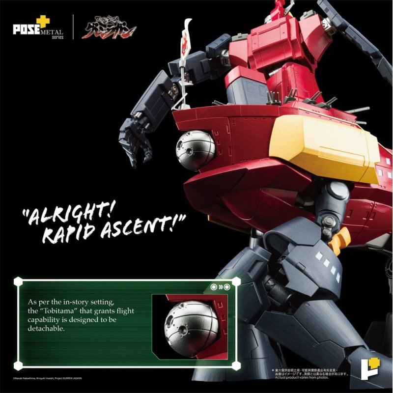 Tengen Toppa Gurren Lagann beeldje POSE+METAL serie Dai-Gurren 33 cm   
