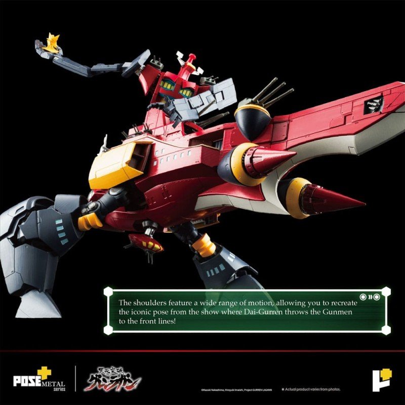 Tengen Toppa Gurren Lagann beeldje POSE+METAL serie Dai-Gurren 33 cm   