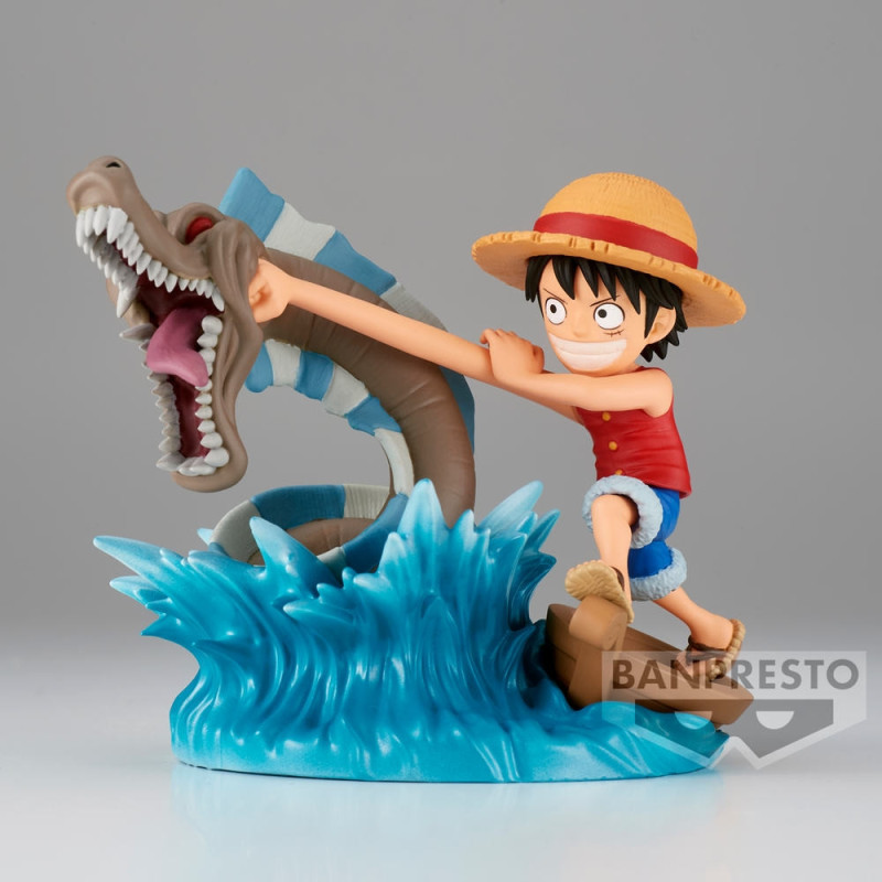 One Piece - PVC World Collectable Figure Log Stories - Monkey.D.Luffy vs Local Sea Monster 7 cm