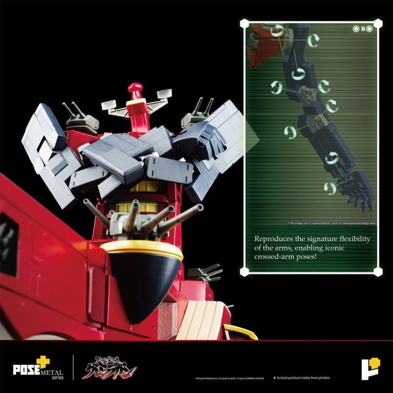 Tengen Toppa Gurren Lagann beeldje POSE+METAL serie Dai-Gurren 33 cm   