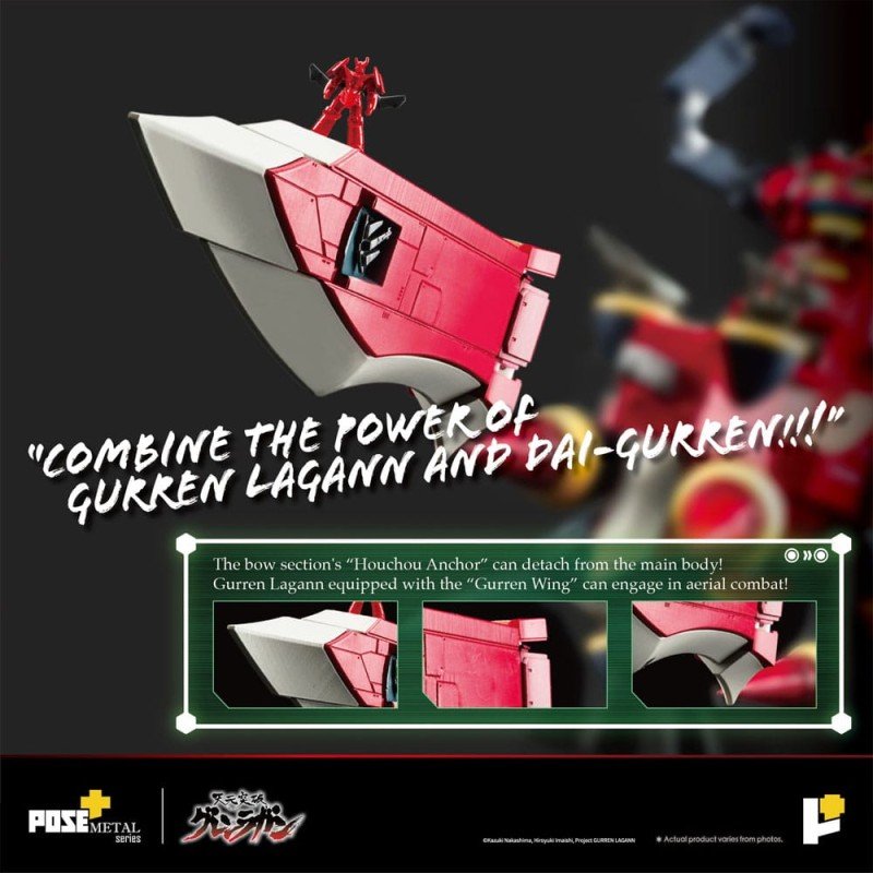 Tengen Toppa Gurren Lagann beeldje POSE+METAL serie Dai-Gurren 33 cm   