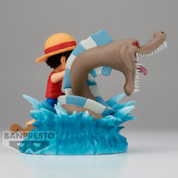 One Piece - Figurine PVC World Collectable Figure Log Stories - Monkey.D.Luffy vs Local Sea Monster 7 cm