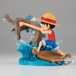One Piece - PVC World Collectable Figure Log Stories - Monkey.D.Luffy vs Local Sea Monster 7 cm