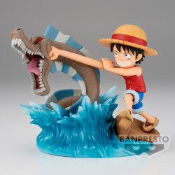 One Piece - PVC World Collectable Figure Log Stories - Monkey.D.Luffy vs Local Sea Monster 7 cm