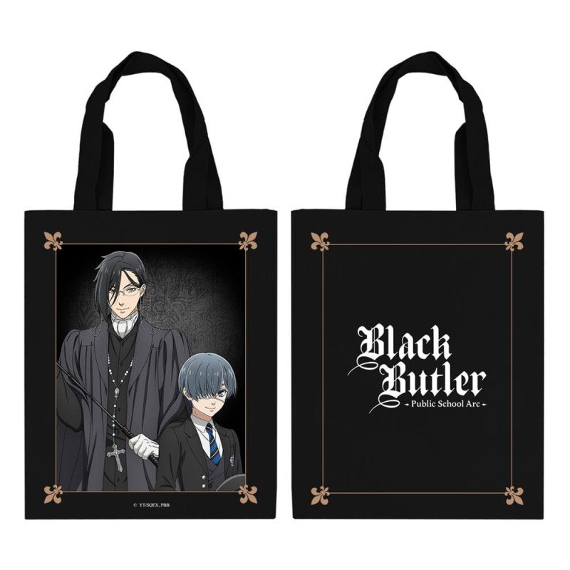 Zwarte butler boodschappentas Ciel & Sebastian