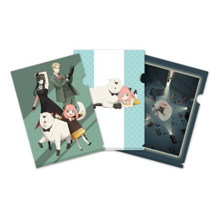 Spy x Family set 3 pochettes transparentes Season 3 