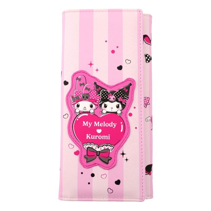 Sanrio porte-monnaie Pink Black Party Series Kuromi & My Melody