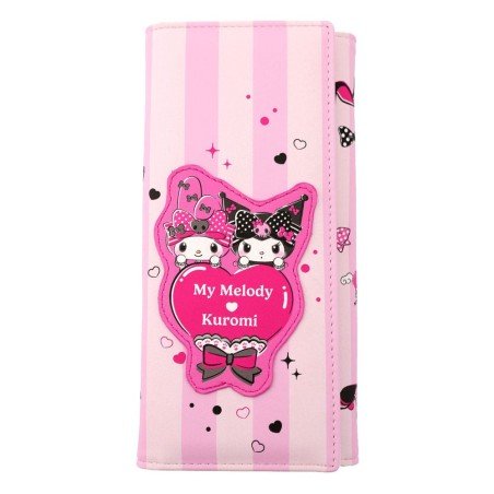 Sanrio porte-monnaie Pink Black Party Series Kuromi & My Melody