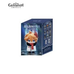 Genshin Impact Display Stand Mystery Box Mini Figures Fatui Harbingers Chibi Design 7cm (9)