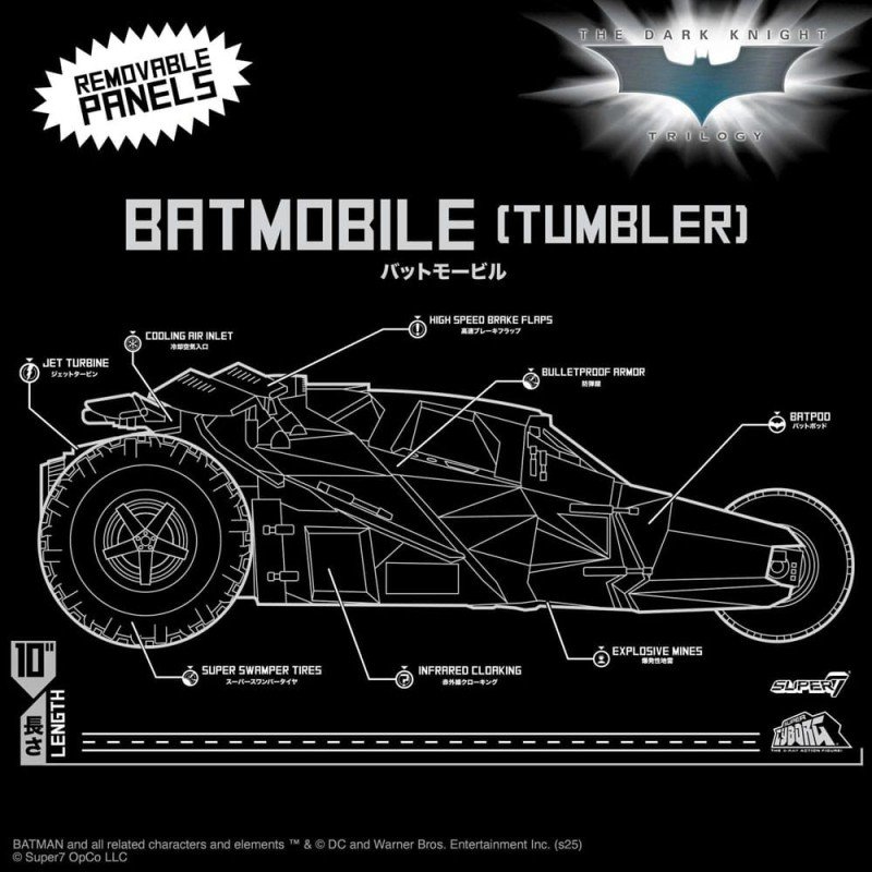 Batman 1989 Super Cyborg Voertuig Batmobile Draaier (Volledige Kleur) 33 cm  