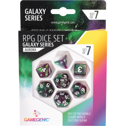 Galaxy Series - Aurora - Set of 7 RPG Dice