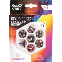 Galaxy Series - Mars - Set de 7 Dés JDR