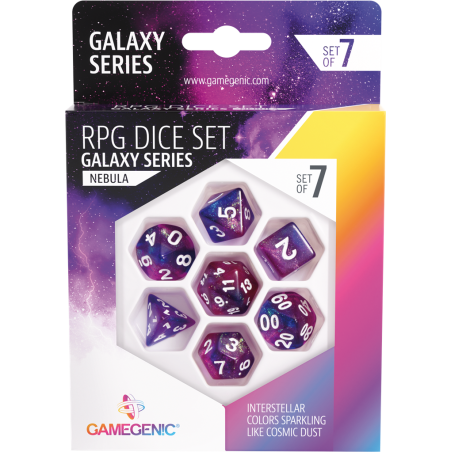 Galaxy Series - Nebula - Set of 7 RPG Dice