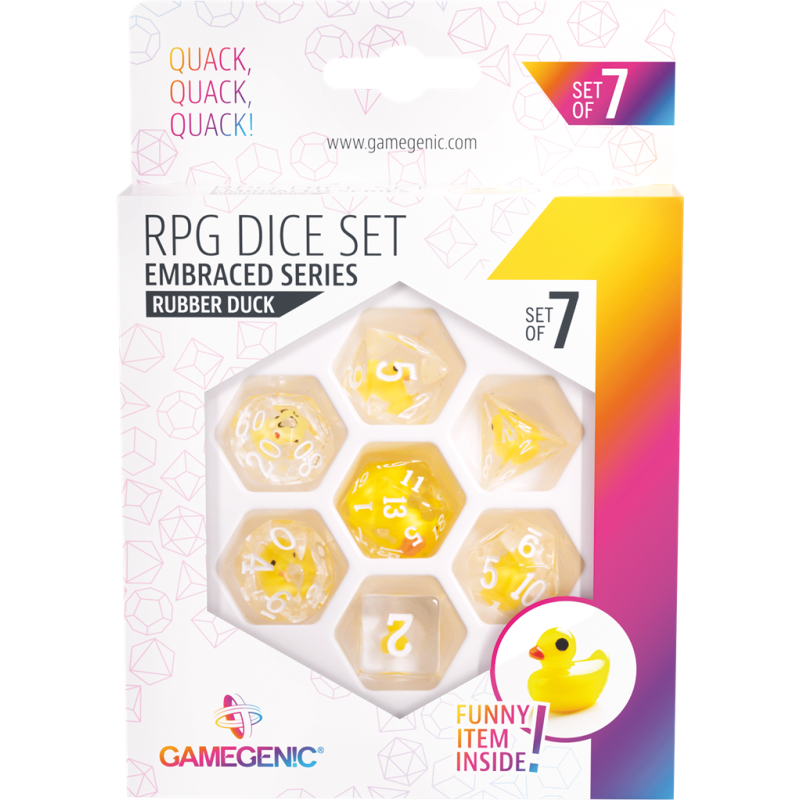 Embraced Series - Rubber Duck - Set of 7 RPG Dice