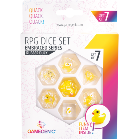Embraced Series - Rubber Duck - Set de 7 Dés JDR