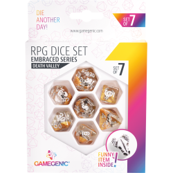 Embraced-serie - Death Valley - Set van 7 RPG-dobbelstenen